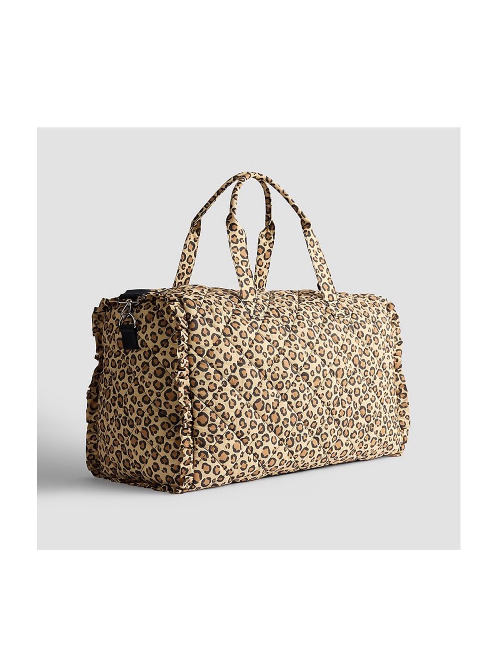 Madden Girl Quilted Cotton Animal Print Weekender Bag